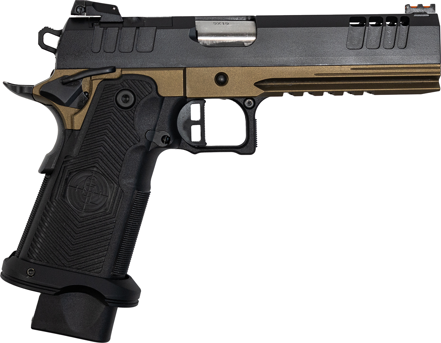 Great Lakes GL1911DS9FSSBRZ 9mm 5″ Optic Cut